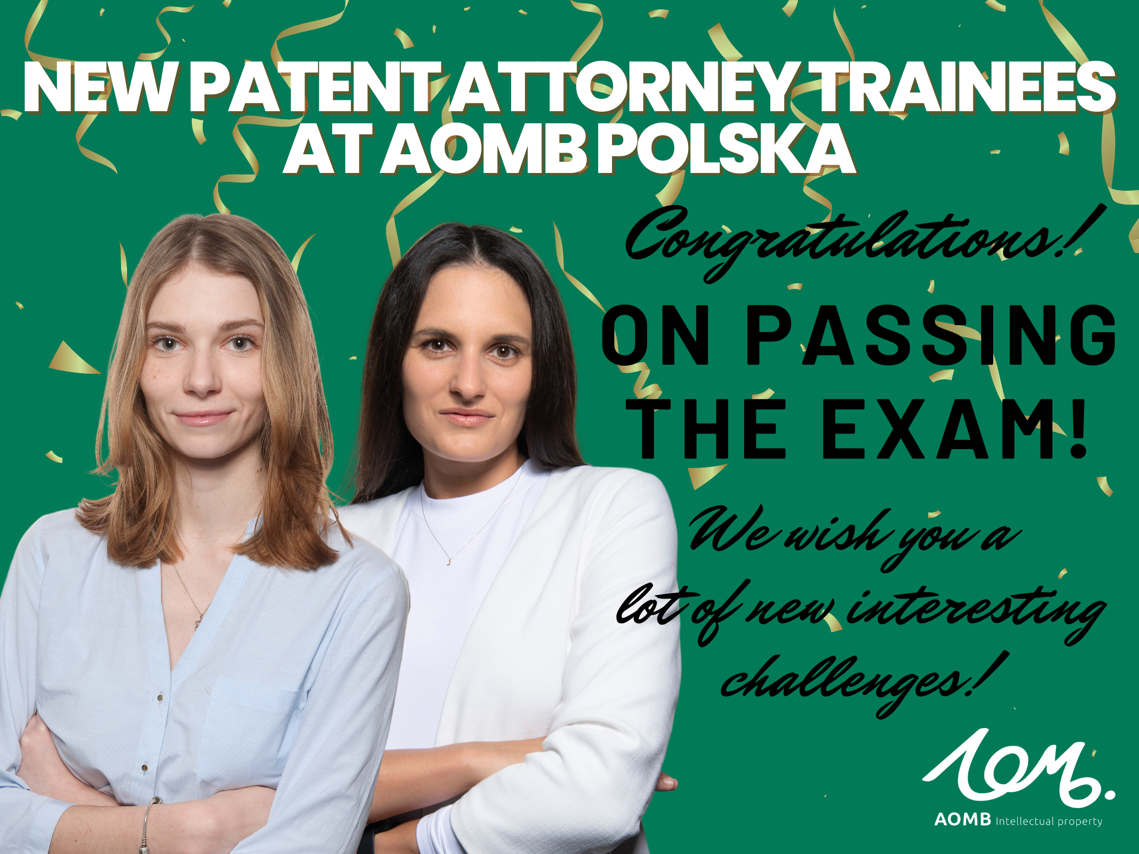 New Patent Attorney Trainees in AOMB Polska !