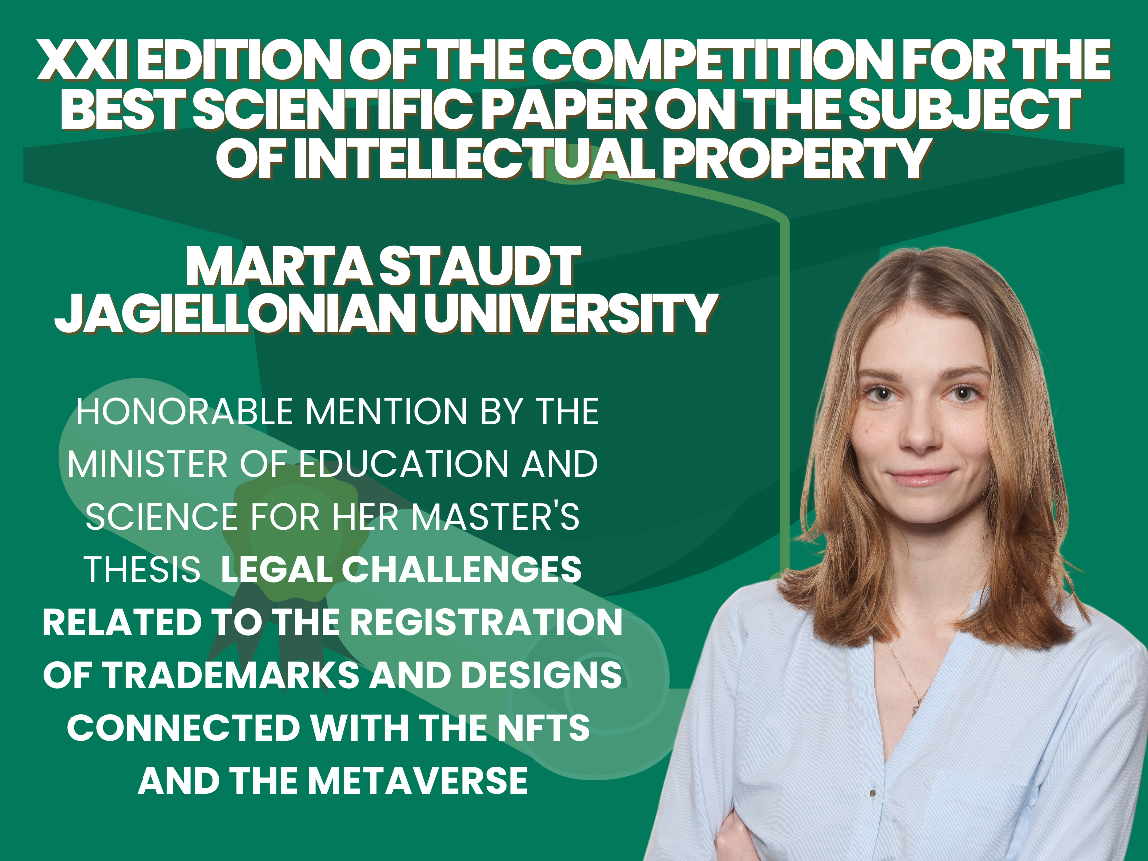 21st edition of the Competition for the best scientific paper on intellectual property