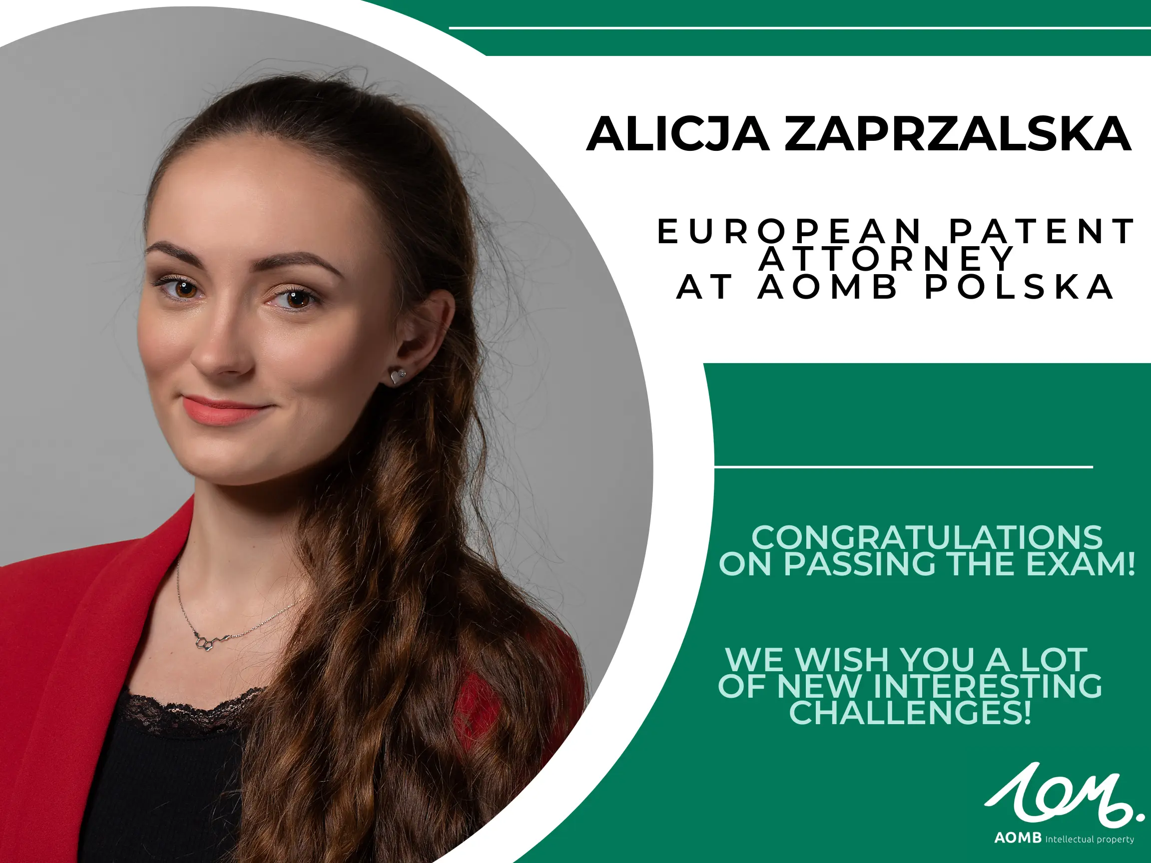 New European patent attorney at AOMB Polska!