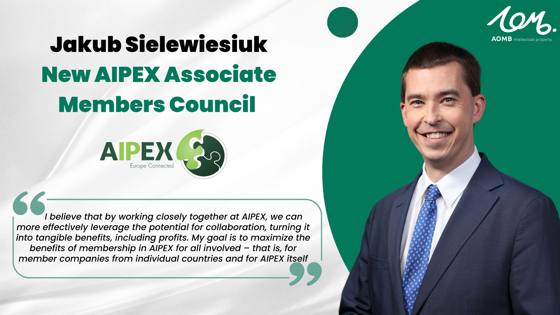 Jakub Sielewiesiuk – New AIPEX Associate Members Council