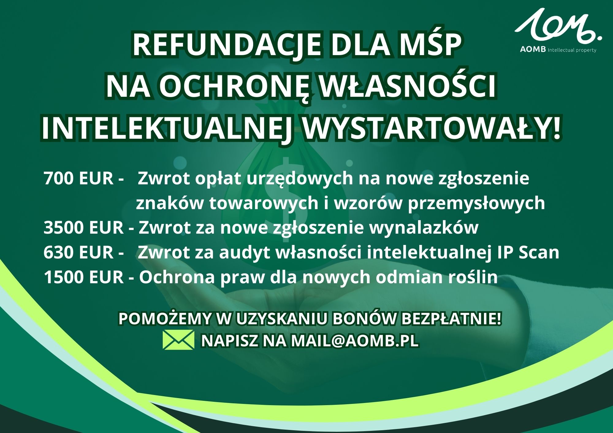 SME FUND 2025 – czyli refundacje na zgłoszenia znaków towarowych, wzorów przemysłowych, wynalazków oraz audytu IP dla mikro, małych i średnich przedsiębiorstw!