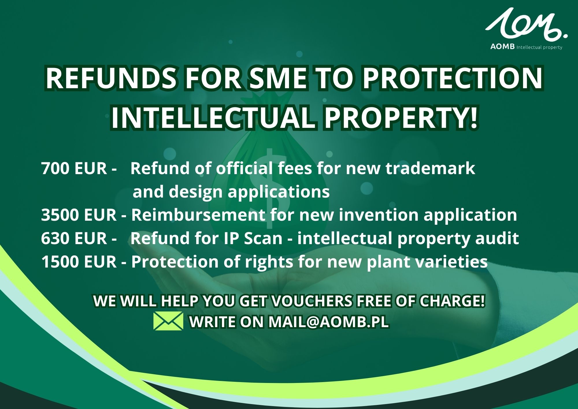 SME FUND 2025 – refunds for trademark, design and patent applications for micro, small and medium-sized enterprises!