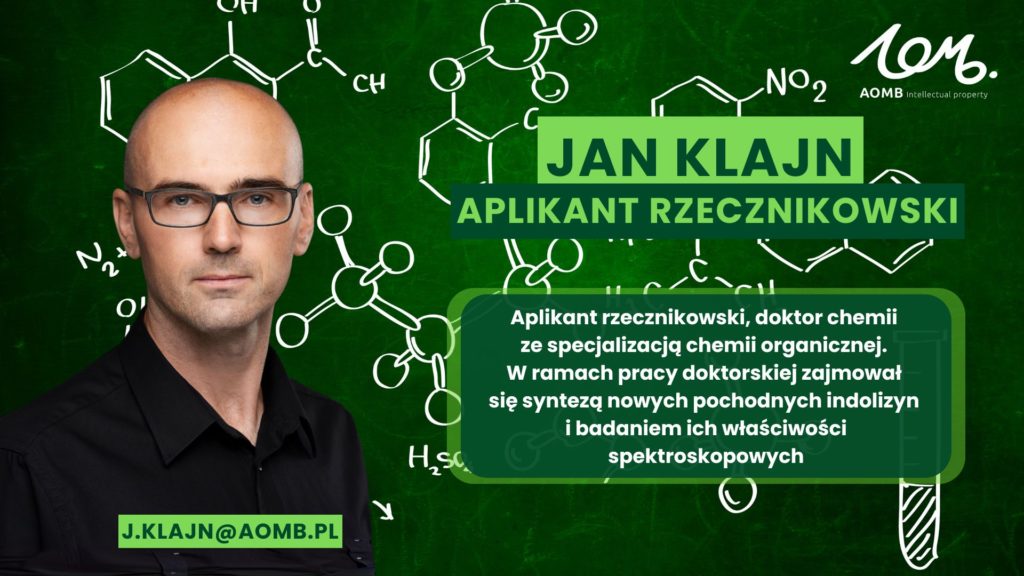 Aplikant rzecznikowski, doktor chemii ze specjalizacją chemii organicznej. W ramach pracy doktorskiej zajmował się syntezą nowych pochodnych indolizyn i badaniem ich właściwości spektroskopowych